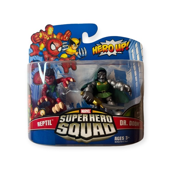 Marvel Comics Superhero Squad Reptil & Dr. Doom - Picture 1 of 4